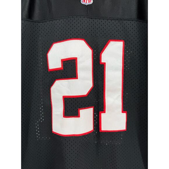 Mitchell & Ness Throwbacks 1990 Deion Sanders Atlanta Falcons Jersey 56 Black - Picture 2 of 12